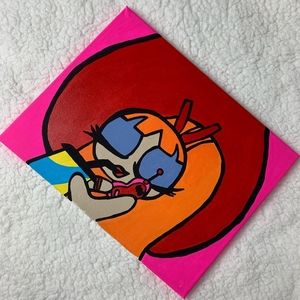 Blossom Power Puff Girl Hand Painting 11x14 on can